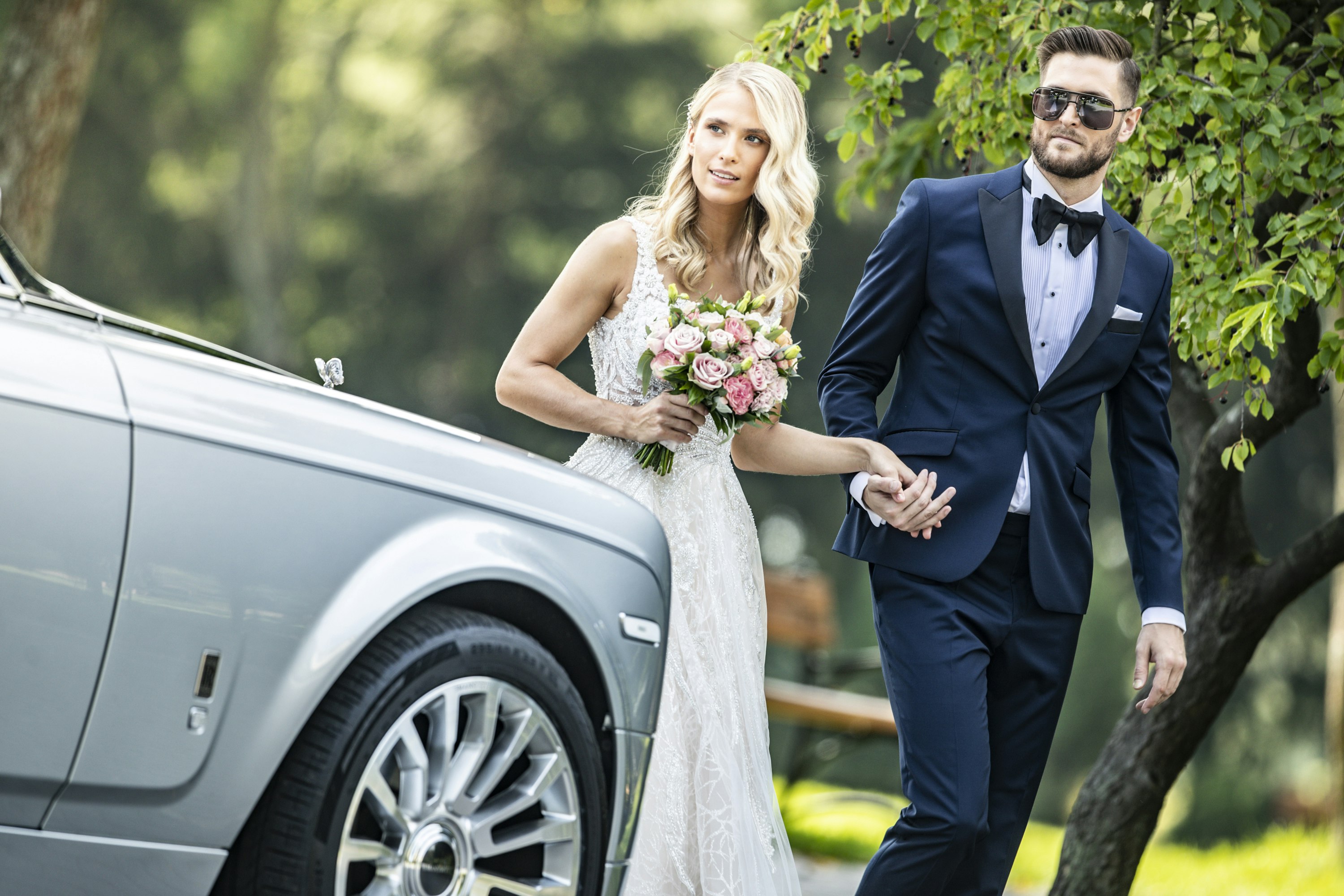 Rolls Royce Ghost ślub wesele Jedyny biały w Polsce Poznań opinie